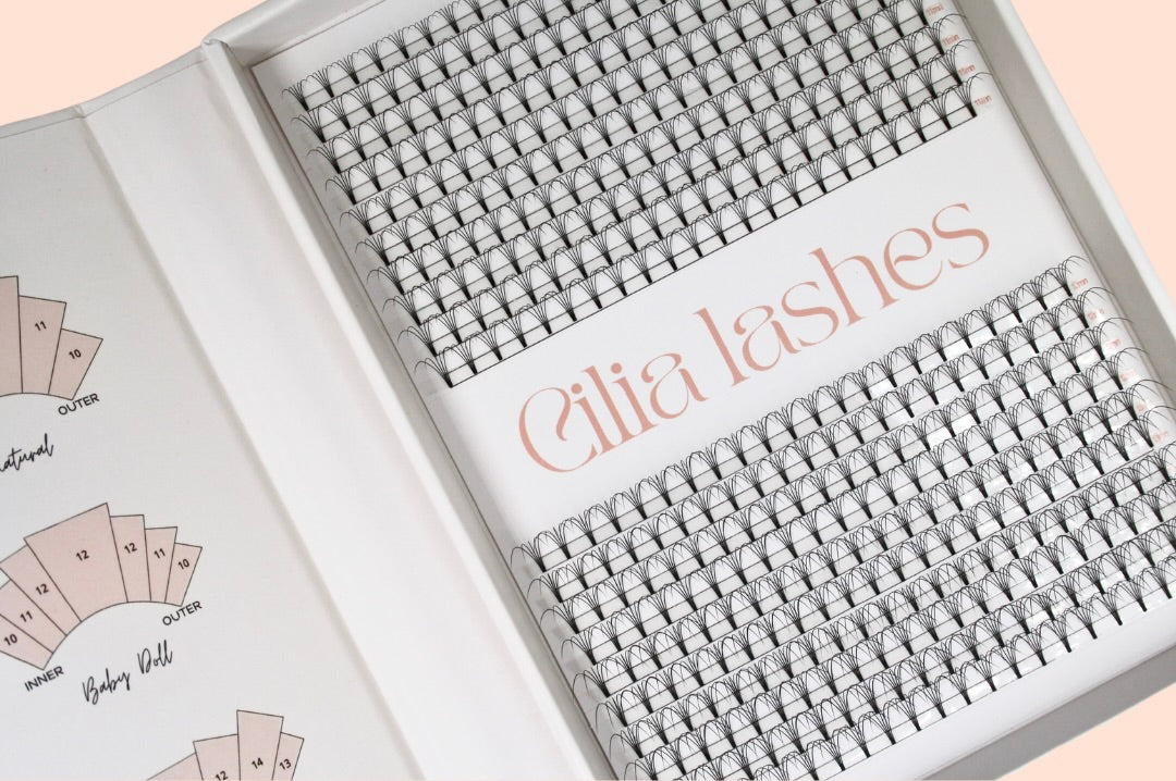 XL 6D SHORT STEM - D CURL - 440 PREMADE FANS